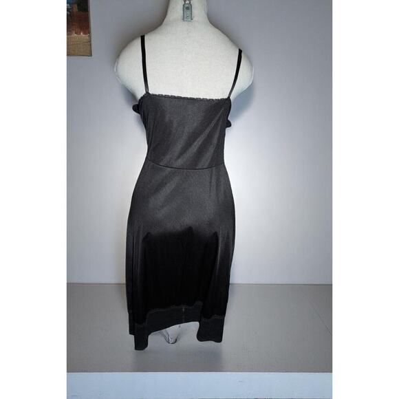 Y2K Sheer Lace Slip Dress – Vintage Vanity Fair Antron Nylon Lingerie (L) - Picture 7 of 10